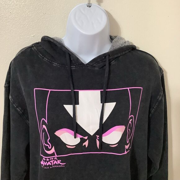 Avatar the Last Airbender Acid Wash Grunge Emo Scene Graphic Nostalgia Hoodie SM - Picture 2 of 12